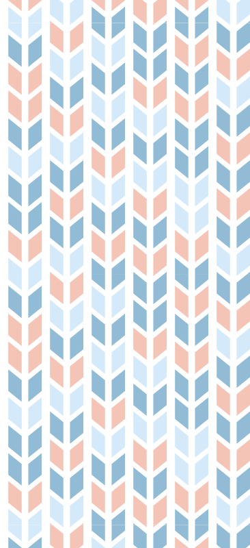 Vinyl teppich küche mit vertikalen pfeilen im nordic stil - TenStickers