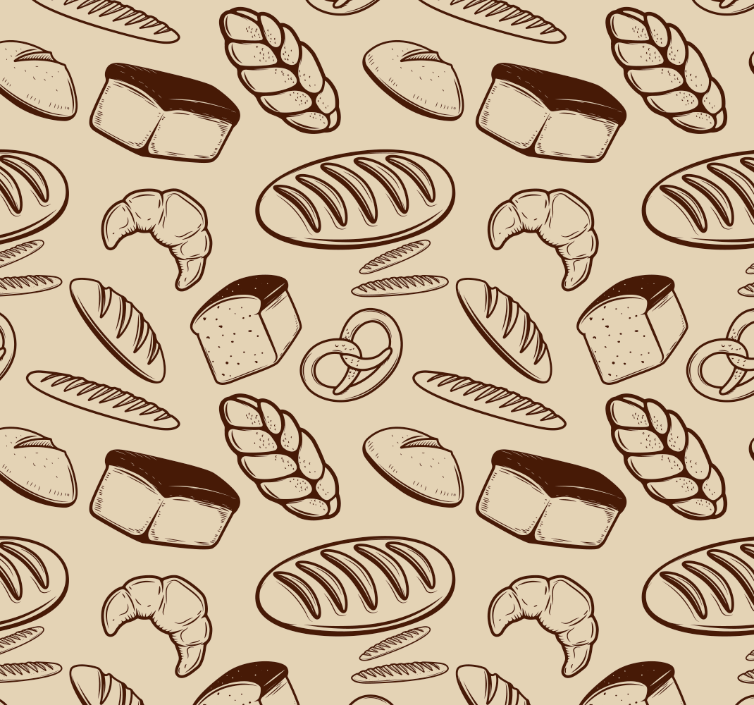 Vinyl teppich küche nahtlos bäckerei - TenStickers