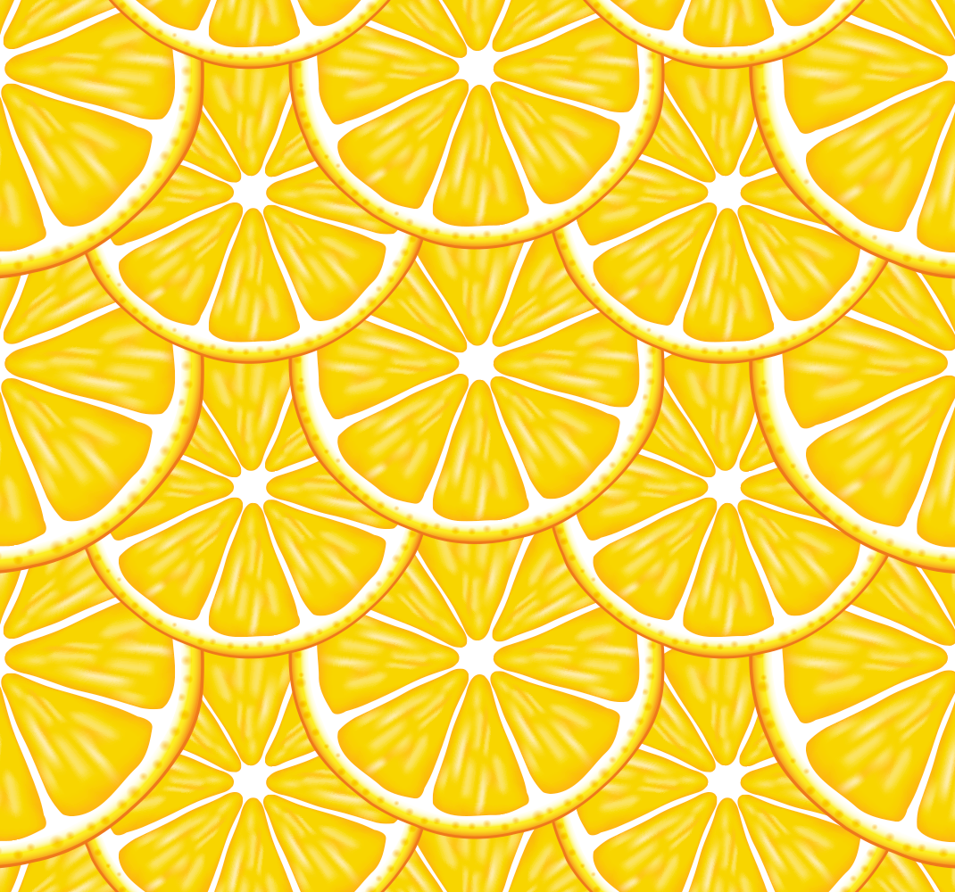 Vinyl teppich küche mit orangefarbenem muster - TenStickers