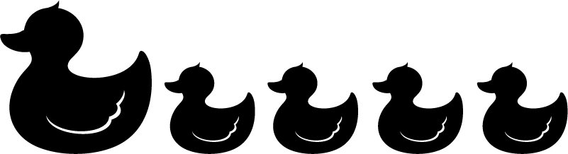 Vinyl teppich bad gummiente - TenStickers