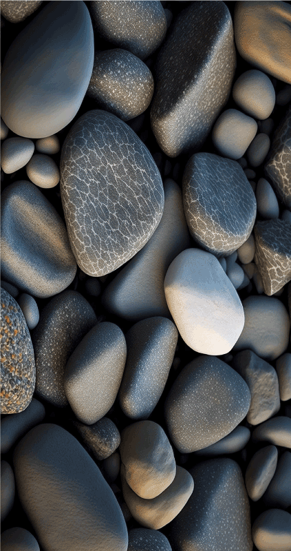 Vinyl teppich bad ozeansteine - TenStickers