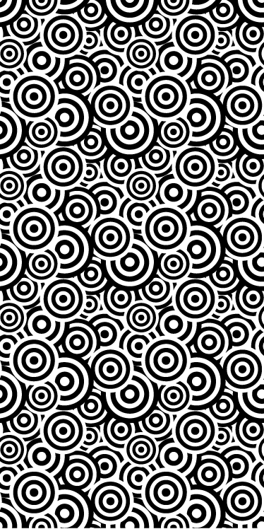 Vinyl teppich bad mit kreisförmigem muster - TenStickers