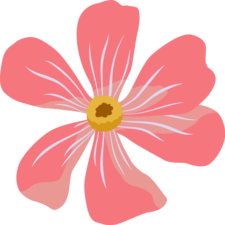 Vinyl teppich blumen im pinken blumenmuster - TenStickers