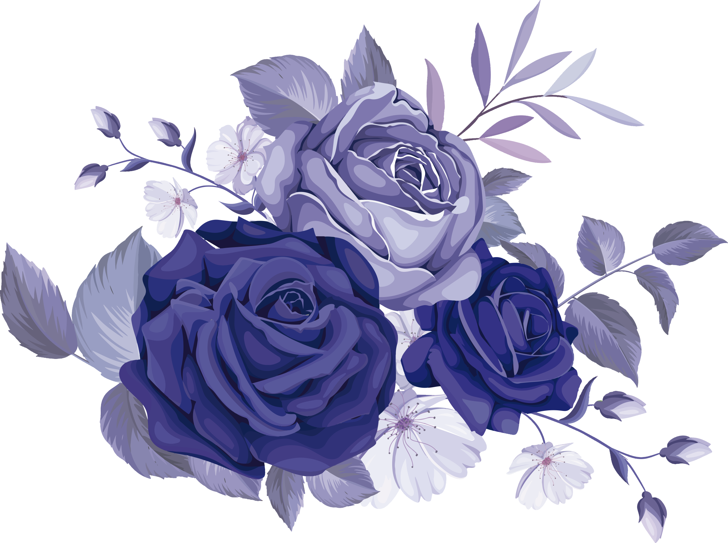 Vinyl teppich blumen elegante lila rosen - TenStickers