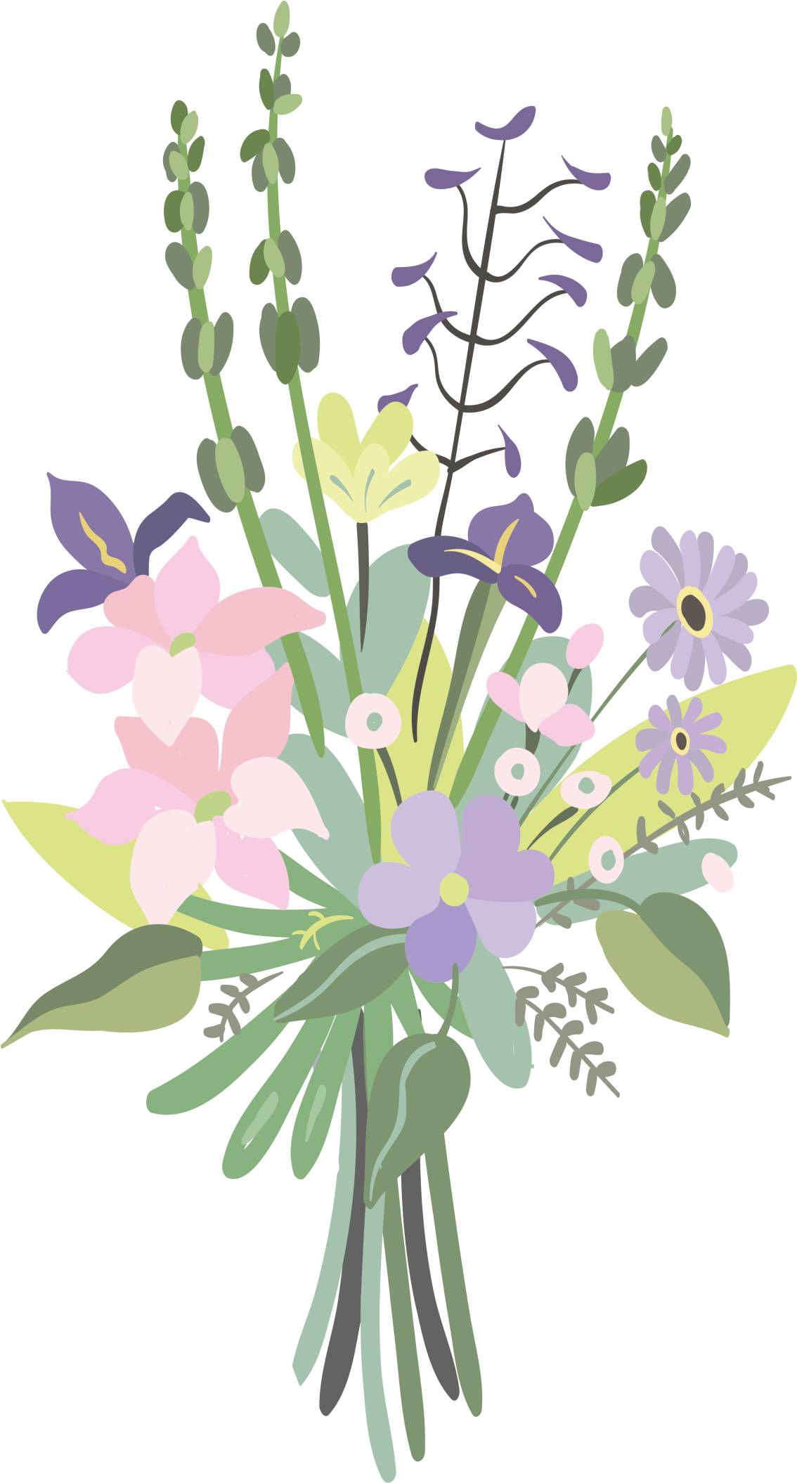 Vinyl teppich blumen buntes blumenbouquet - TenStickers