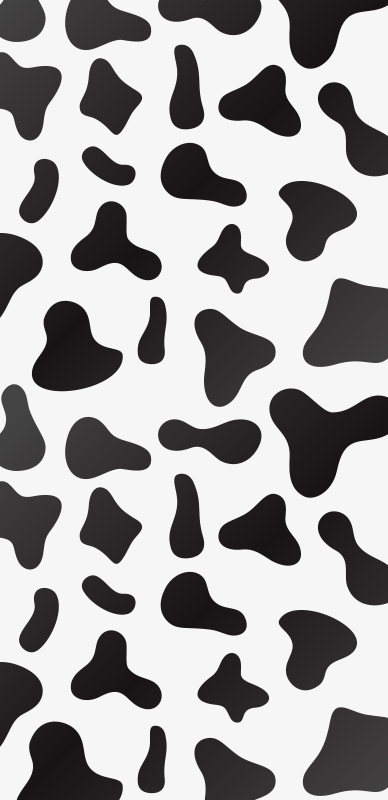 Vinyl teppich tiermuster kuhmuster - TenStickers