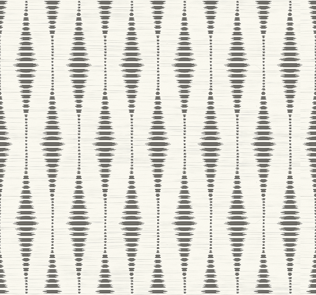 Vinyl teppich geometrisch rabaul ikat grau und beige - TenStickers