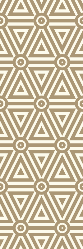 Vinyl teppich geometrisch im retro vintage design - TenStickers