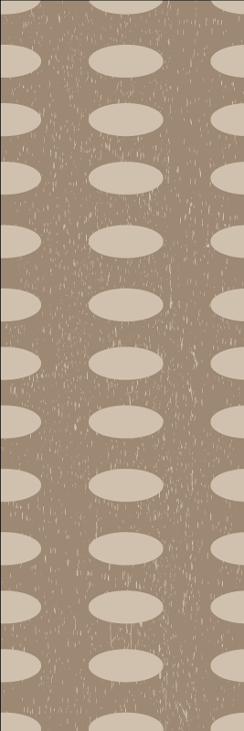 Vinyl teppich geometrisch braunes kreismuster - TenStickers