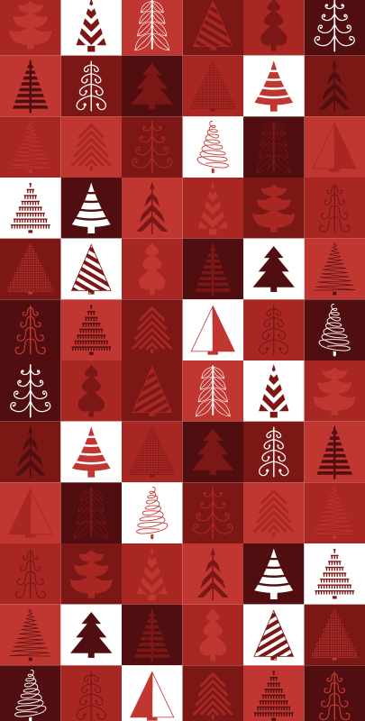 Vinyl teppich weihnachten patchwork weihnachten - TenStickers