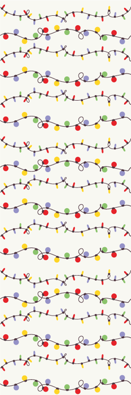 Vinyl teppich weihnachten bunte weihnachtslichter - TenStickers