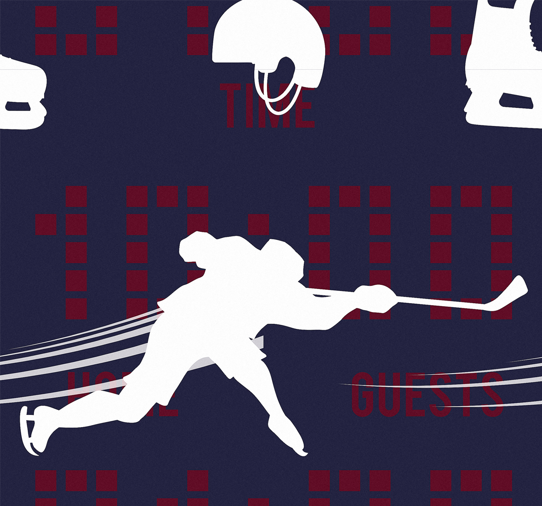 Vinyl teppich schlafzimmer hockeyspieler - TenStickers