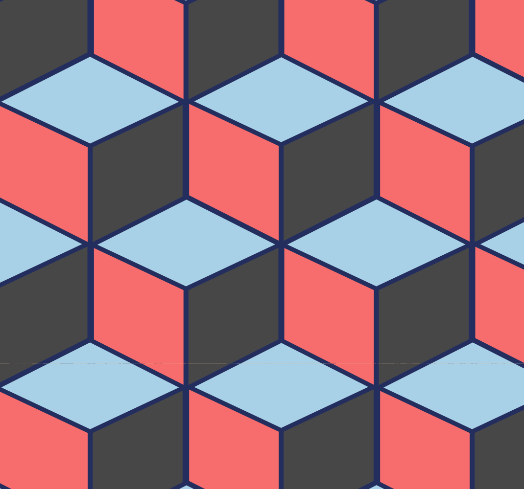 Vinyl teppich schlafzimmer geometrische 3d quadrate - TenStickers