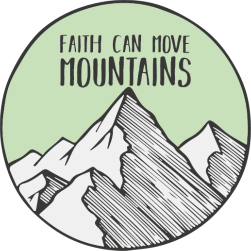 Vinyl teppich natur der glaube kann berge versetzen - TenStickers