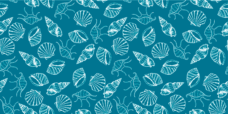 Vinyl teppich natur muschel stil - TenStickers