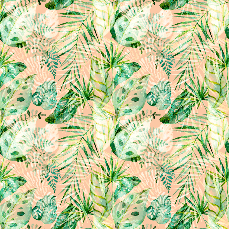 Vinyl teppich blumen im pinken blumenblatt design - TenStickers
