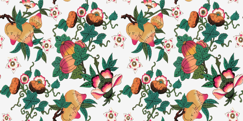 Vinyl teppich blumen bunter sommerdruck - TenStickers