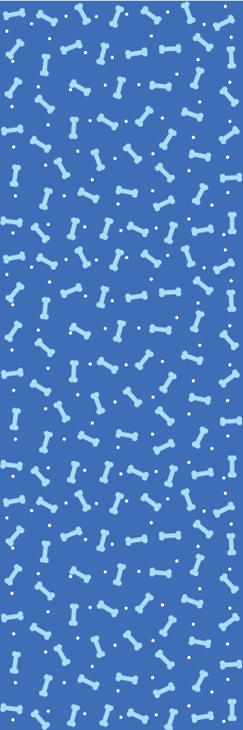 Vinyl teppich schlafzimmer mit nahtlosem blauen skelett - TenStickers