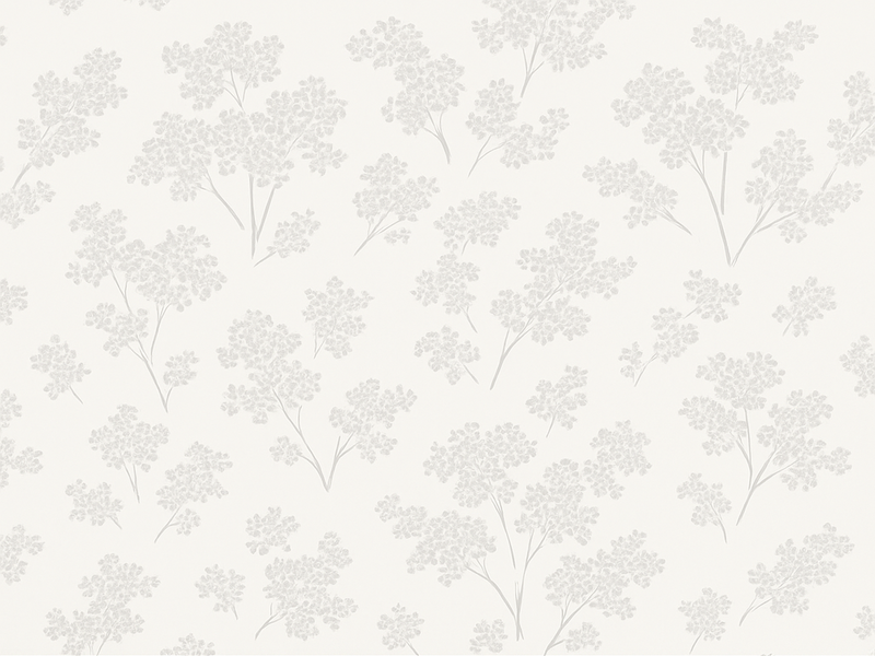 Vinyl teppich schlafzimmer einfache weiße blumen - TenStickers