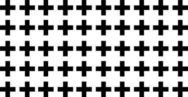 Vinyl teppich geometrisch schwarz-weiße kreuze - TenStickers