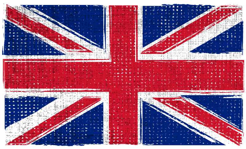 Vinyl teppich geometrisch uk grunge flagge - TenStickers