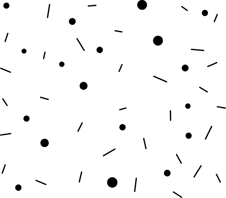 Vinyl teppich geometrisch konfetti aus kreisen und linien - TenStickers