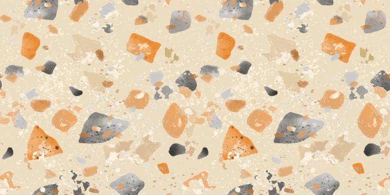 Vinyl teppich geometrisch monochromatisches terrazzo-muster - TenStickers
