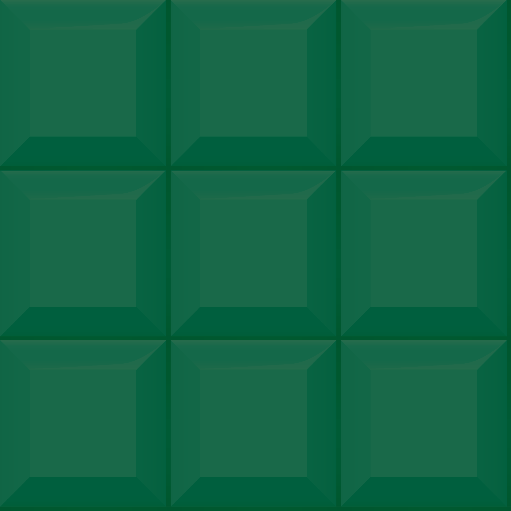 Vinyl teppich geometrisch grüne 3d-fliesen - TenStickers