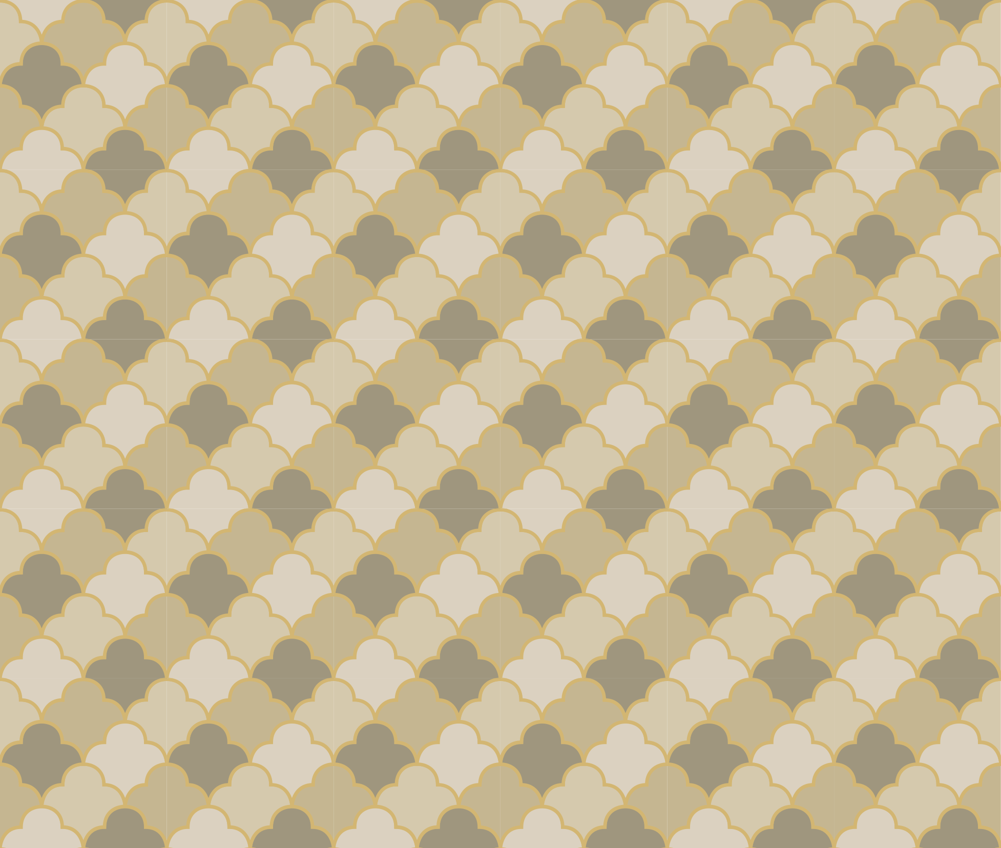 Vinyl teppich geometrisch mit beigem art deco muster - TenStickers