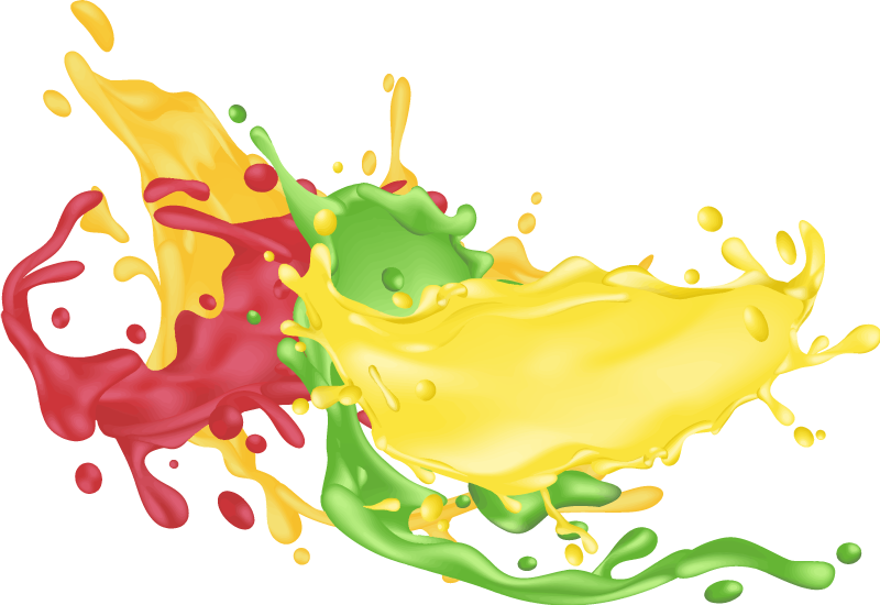Vinyl teppich geometrisch farbige spritzformen - TenStickers