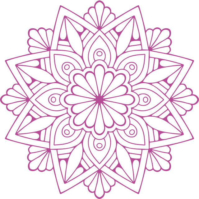 Vinyl teppich geometrisch mit aufwendigem botanischem muster - TenStickers