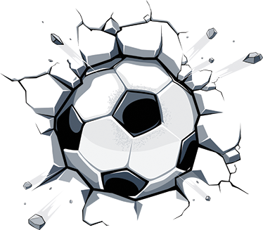 Vinyl teppich kinderzimmer 3d fußballmotiv - TenStickers