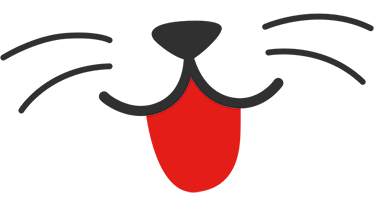Vinyl teppich kinderzimmer mit katzenmund und nase - TenStickers