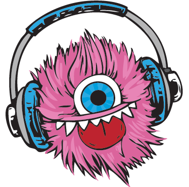 Vinyl teppich kinderzimmer pinkes haariges monster - TenStickers