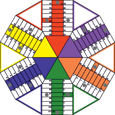 Vinyl teppich kinderzimmer geometrisches parchis-design - TenStickers