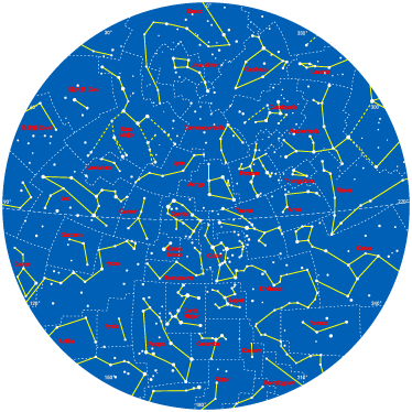 Vinyl teppich kinderzimmer südhimmel konstellationen - TenStickers