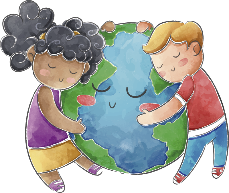 Vinyl teppich kinderzimmer globus für kinder - TenStickers