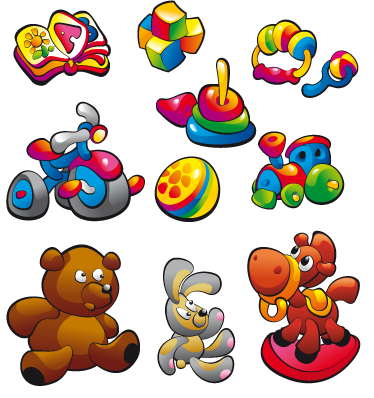 Vinyl teppich kinderzimmer aufkleber spielzeugkollektion - TenStickers