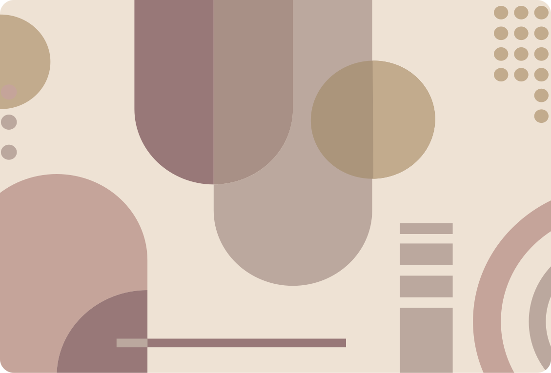 Vinyl teppich schlafzimmer in braunem geometrischen design - TenStickers
