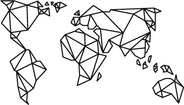 Vinyl teppich weltkarte im origami design - TenStickers