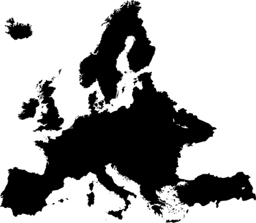 Vinyl teppich weltkarte mit tafelfläche europa - TenStickers
