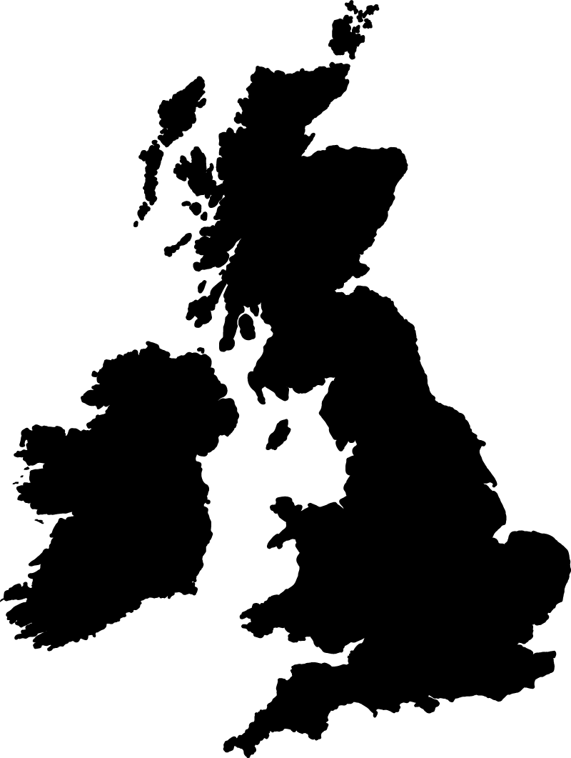 Vinyl teppich weltkarte einfarbige englandkarte - TenStickers