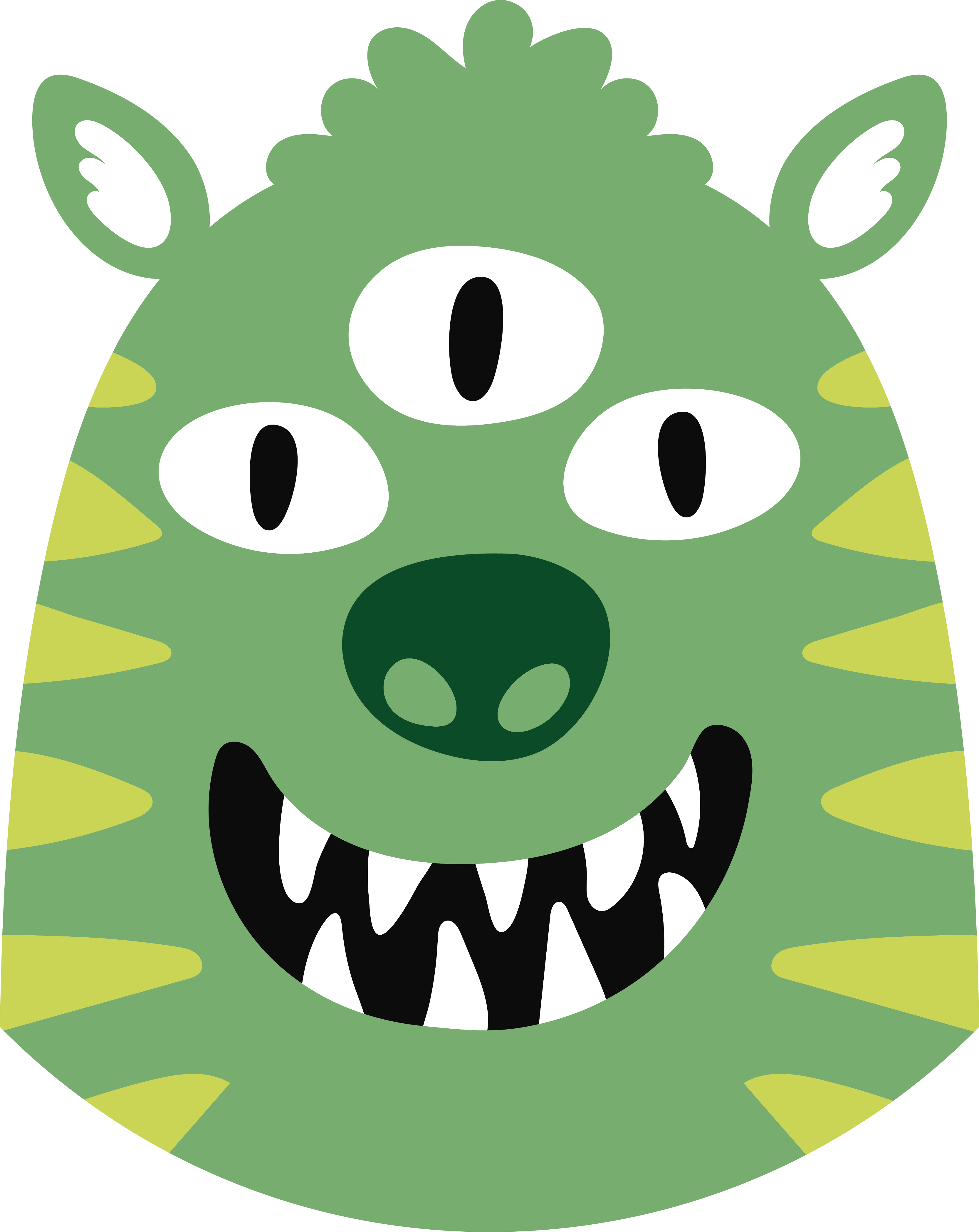 Vinyl teppich kinderzimmer glückliches monster - TenStickers