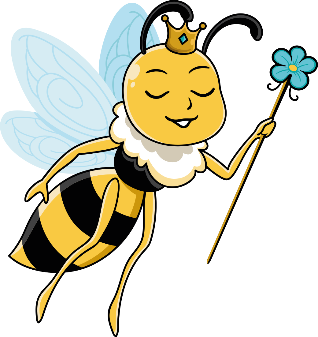 Vinyl teppich kinderzimmer mit zauberhaftem bienenmotiv - TenStickers