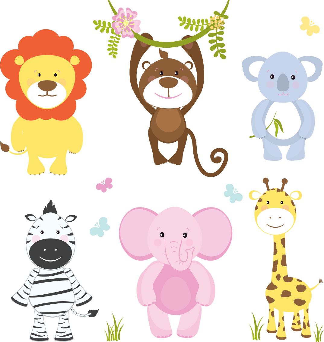 Vinyl teppich kinderzimmer bunte tierchen - TenStickers