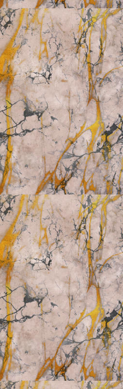 Vinyl teppich bad in warmem goldenen marmor - TenStickers