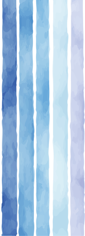 Vinyl teppich bad mit blauem aquarelllinienmuster - TenStickers