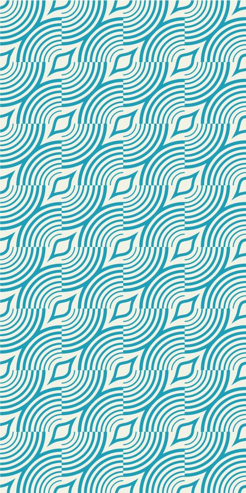 Vinyl teppich bad mit meeresmuster blaue linien - TenStickers