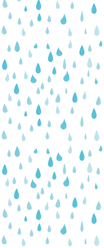 Vinyl teppich bad mit blauen aquarell-wassertropfen - TenStickers