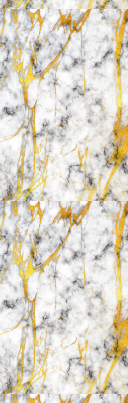 Vinyl teppich bad in elegantem grau und gold marmor - TenStickers